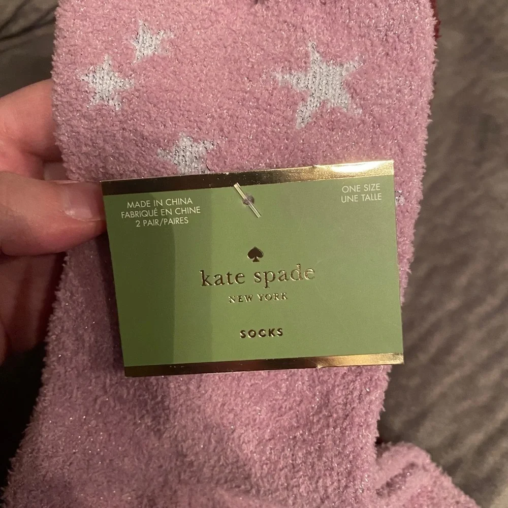 Kate spade fuzzy socks